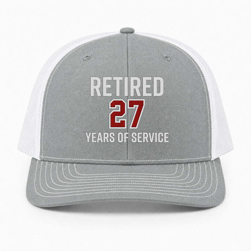 Custom Firefighter Retirement Richardson 112 Trucker Cap - Embroidered