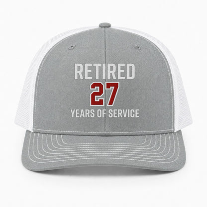 Custom Firefighter Retirement Richardson 112 Trucker Cap - Embroidered