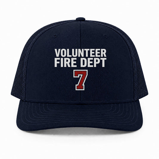 Custom Volunteer Fire Department Richardson 112 Trucker Cap - Embroidered