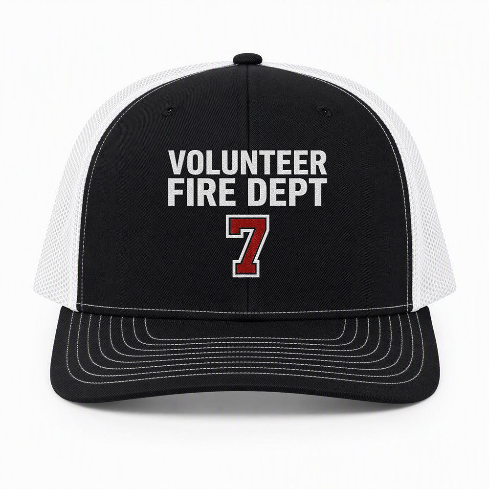 Custom Volunteer Fire Department Richardson 112 Trucker Cap - Embroidered