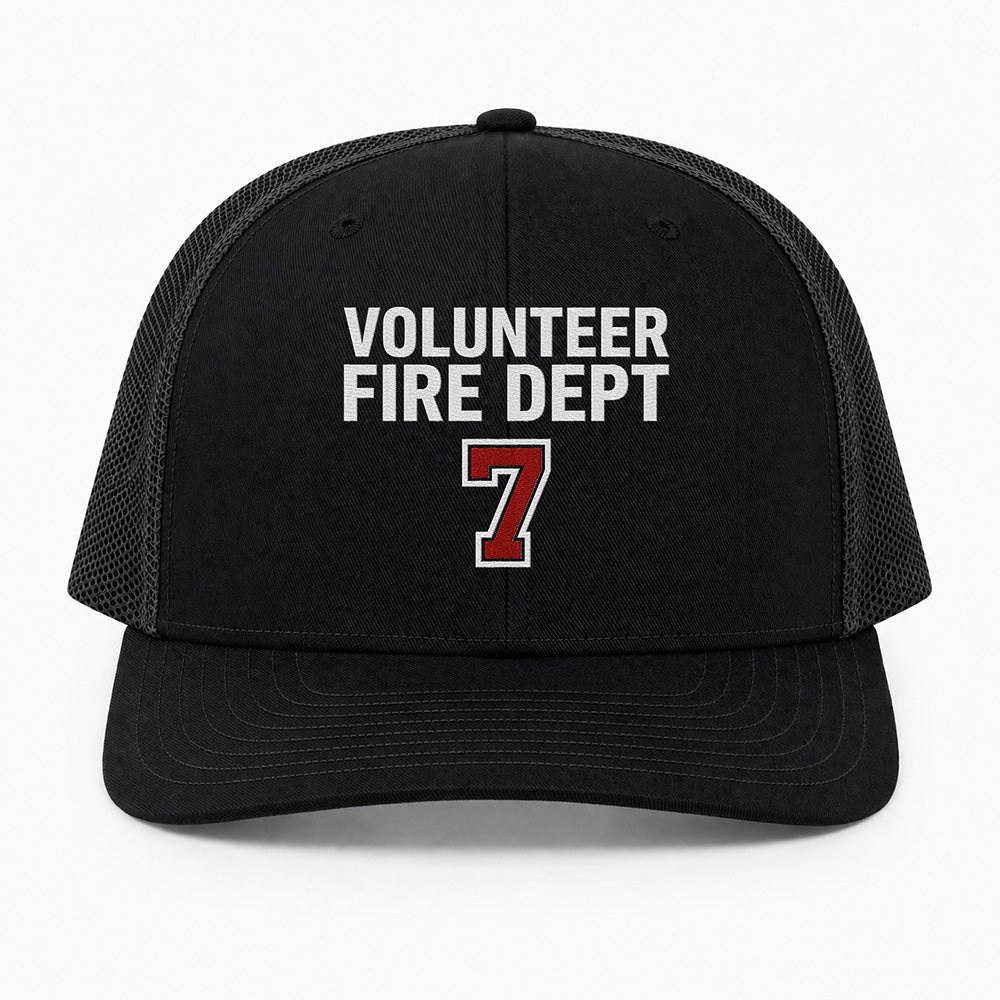 Custom Volunteer Fire Department Richardson 112 Trucker Cap - Embroidered