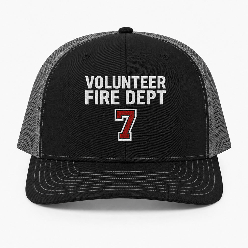 Custom Volunteer Fire Department Richardson 112 Trucker Cap - Embroidered