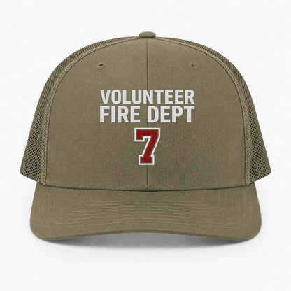 Custom Volunteer Fire Department Richardson 112 Trucker Cap - Embroidered