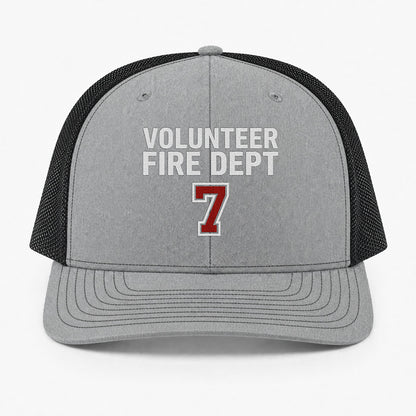 Custom Volunteer Fire Department Richardson 112 Trucker Cap - Embroidered