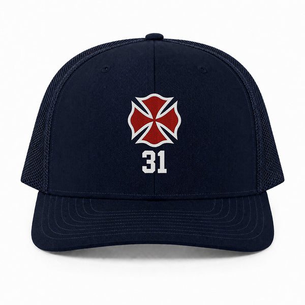 Custom Maltese Cross Richardson 112 Trucker Cap - Embroidered