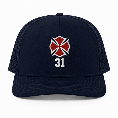 Custom Maltese Cross Richardson 112 Trucker Cap - Embroidered