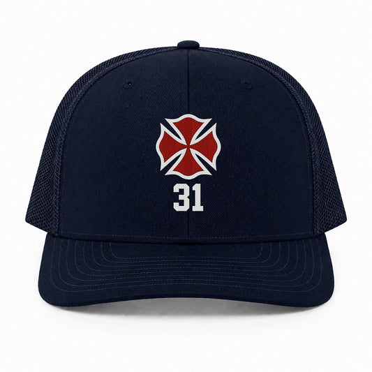 Custom Maltese Cross Richardson 112 Trucker Cap - Embroidered