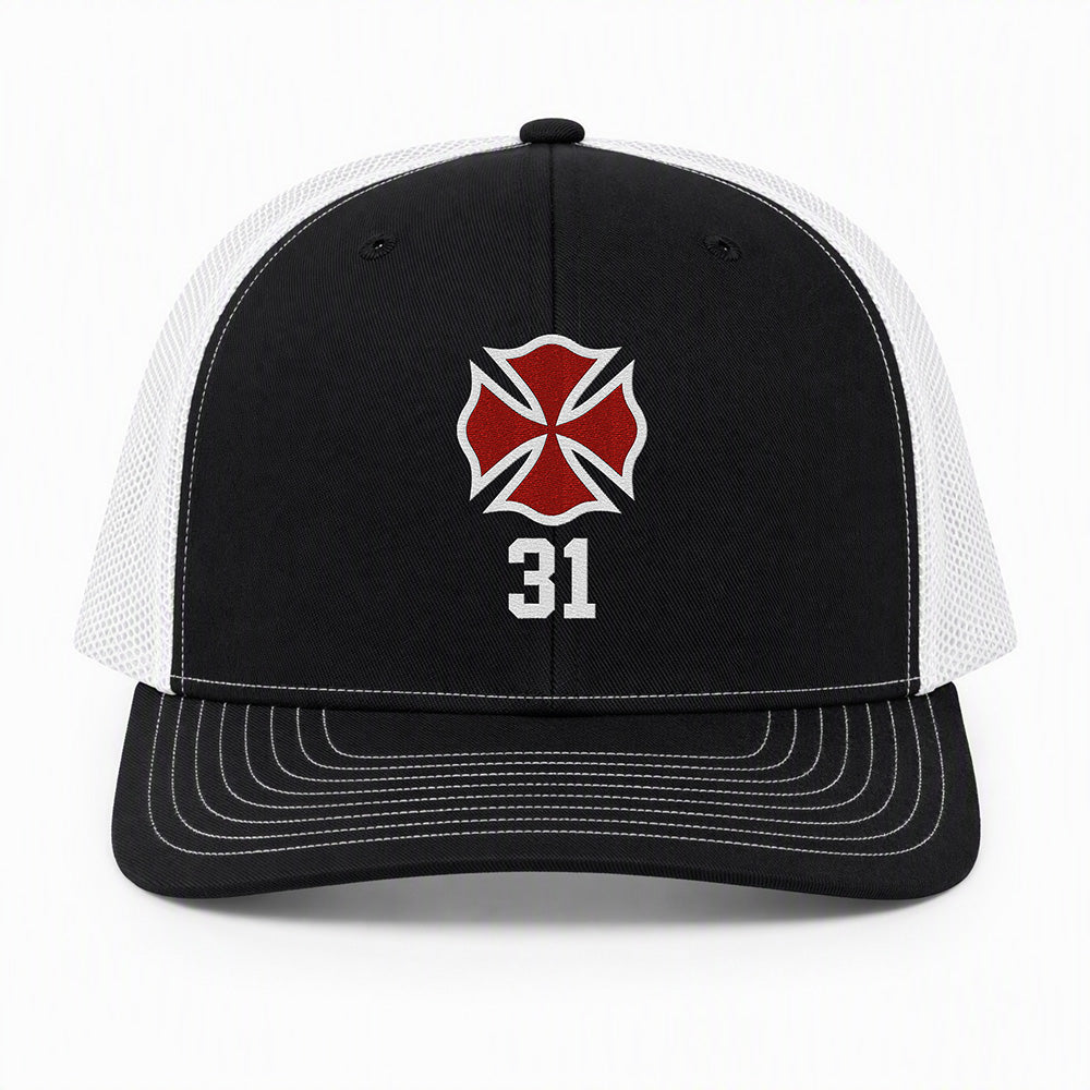 Custom Maltese Cross Richardson 112 Trucker Cap - Embroidered