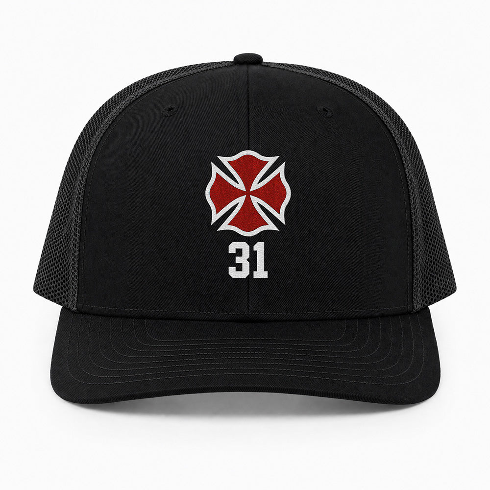 Custom Maltese Cross Richardson 112 Trucker Cap - Embroidered