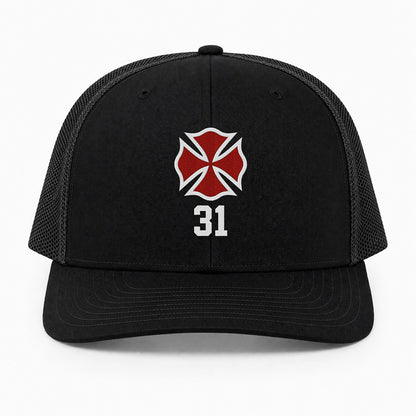 Custom Maltese Cross Richardson 112 Trucker Cap - Embroidered