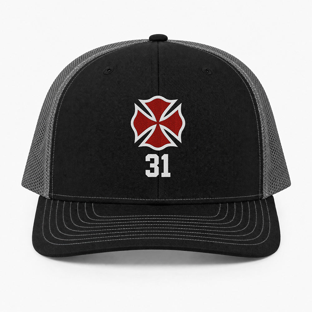 Custom Maltese Cross Richardson 112 Trucker Cap - Embroidered