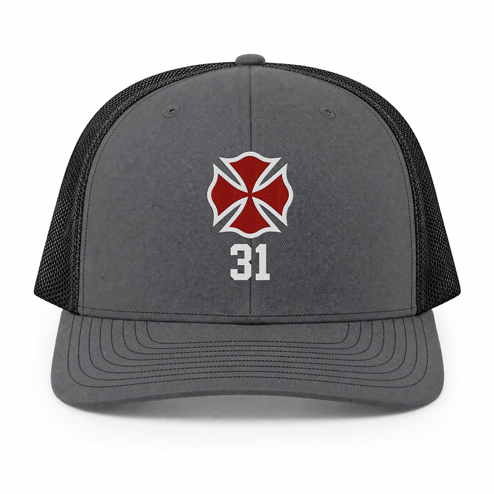 Custom Maltese Cross Richardson 112 Trucker Cap - Embroidered