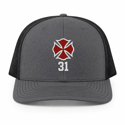 Custom Maltese Cross Richardson 112 Trucker Cap - Embroidered
