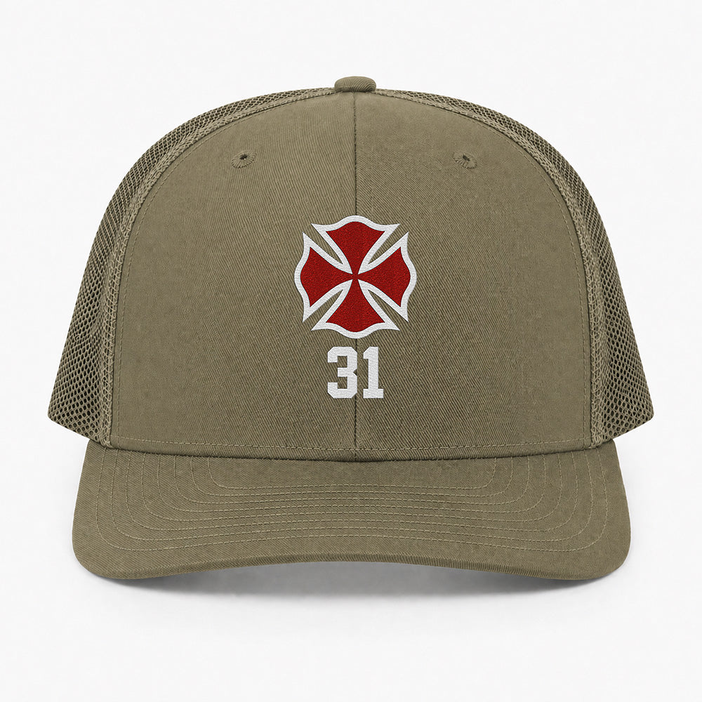 Custom Maltese Cross Richardson 112 Trucker Cap - Embroidered
