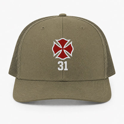 Custom Maltese Cross Richardson 112 Trucker Cap - Embroidered