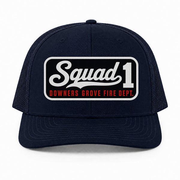 Custom Blackout Script Patch Richardson 112 Trucker Cap - Embroidered