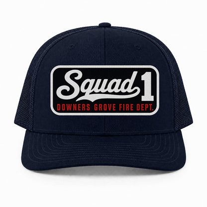Custom Blackout Script Patch Richardson 112 Trucker Cap - Embroidered