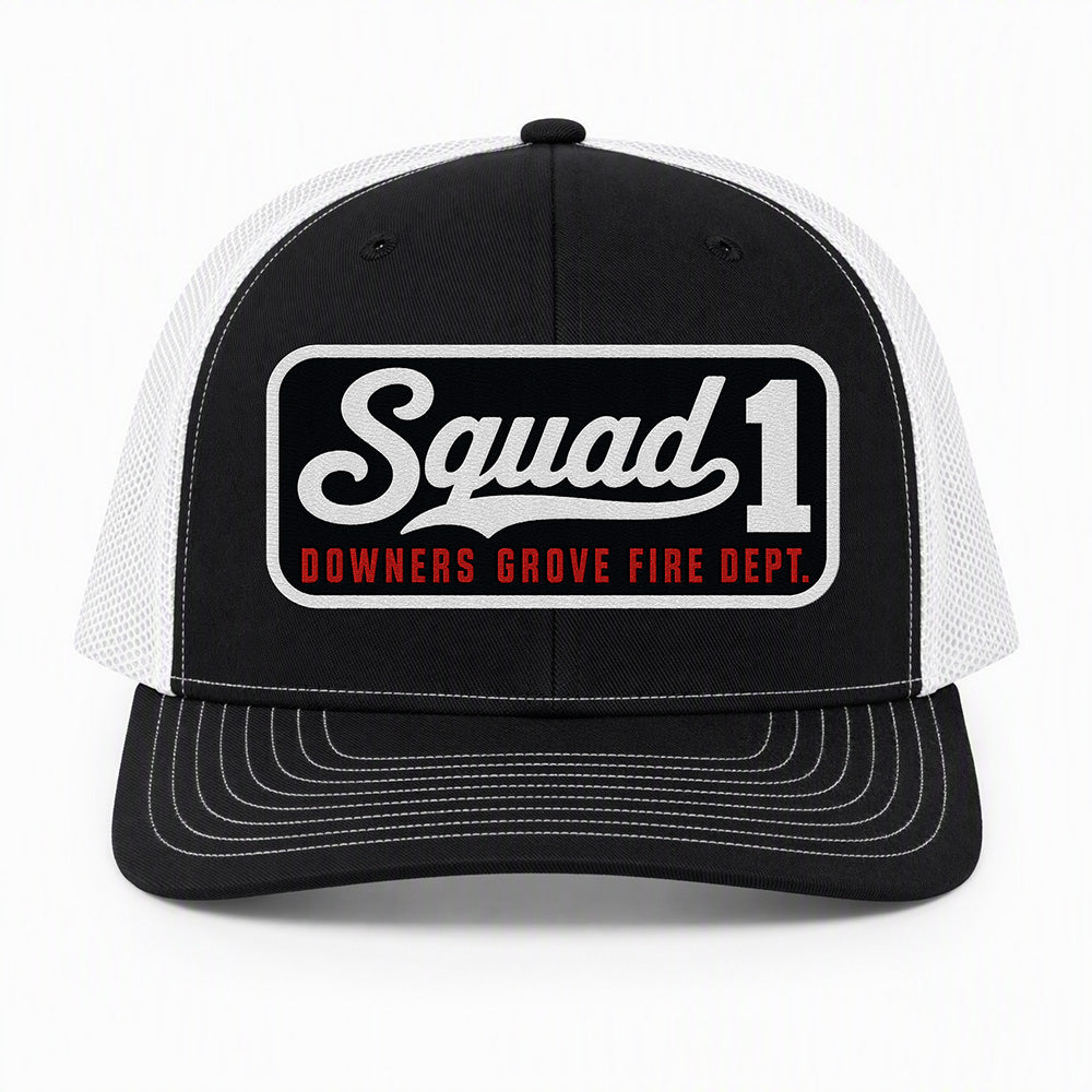 Custom Blackout Script Patch Richardson 112 Trucker Cap - Embroidered