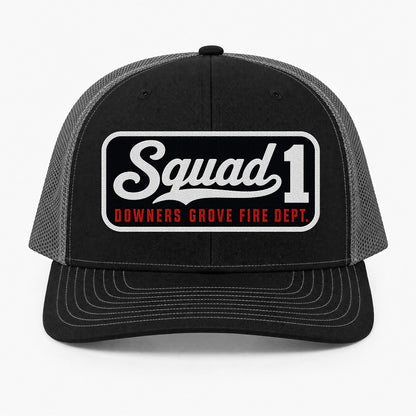 Custom Blackout Script Patch Richardson 112 Trucker Cap - Embroidered