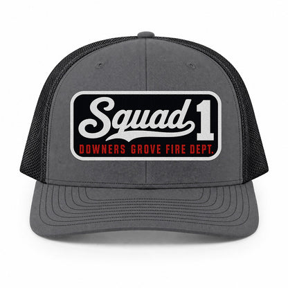 Custom Blackout Script Patch Richardson 112 Trucker Cap - Embroidered