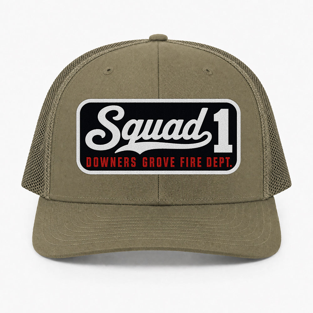 Custom Blackout Script Patch Richardson 112 Trucker Cap - Embroidered