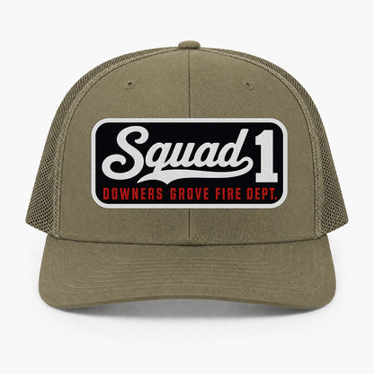 Custom Blackout Script Patch Richardson 112 Trucker Cap - Embroidered