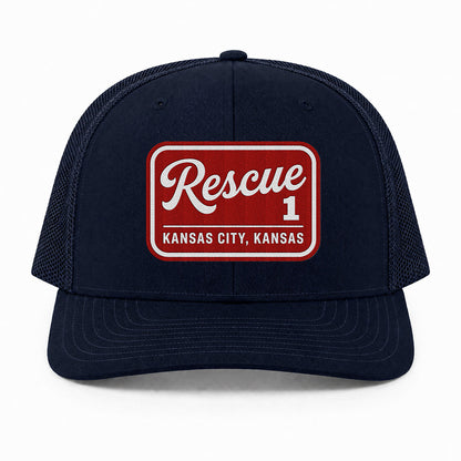 Custom Fire Department Patch Richardson 112 Trucker Cap - Embroidered