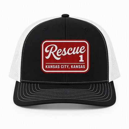 Custom Fire Department Patch Richardson 112 Trucker Cap - Embroidered