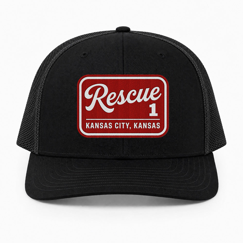 Custom Fire Department Patch Richardson 112 Trucker Cap - Embroidered