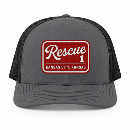 Custom Fire Department Patch Richardson 112 Trucker Cap - Embroidered