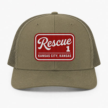 Custom Fire Department Patch Richardson 112 Trucker Cap - Embroidered