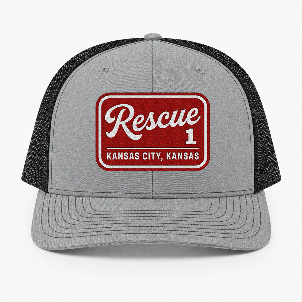 Custom Fire Department Patch Richardson 112 Trucker Cap - Embroidered