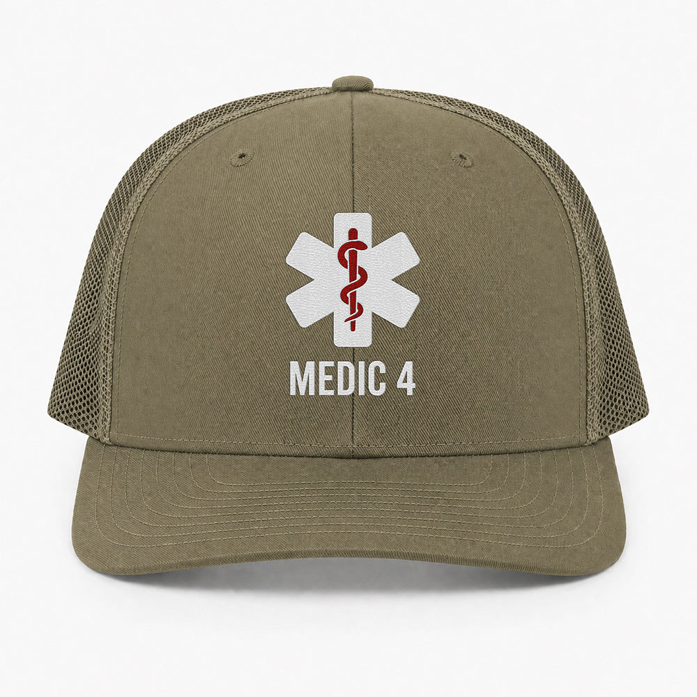 Custom Medic Unit Richardson 112 Trucker Cap - Embroidered