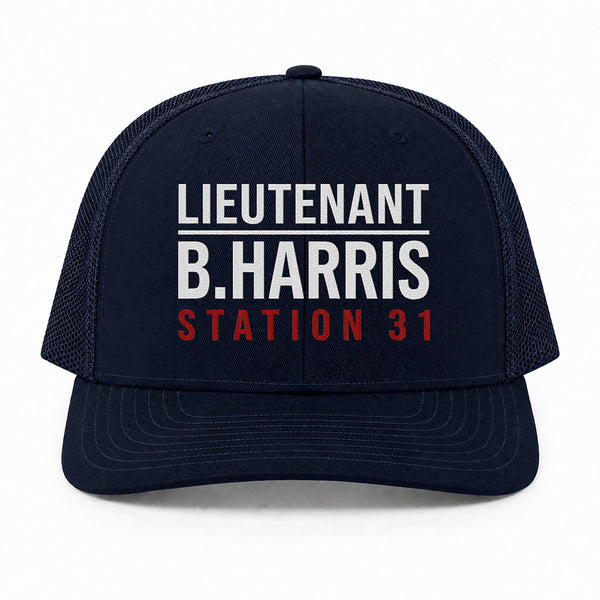 Custom Rank & Name Richardson 112 Trucker Cap - Embroidered