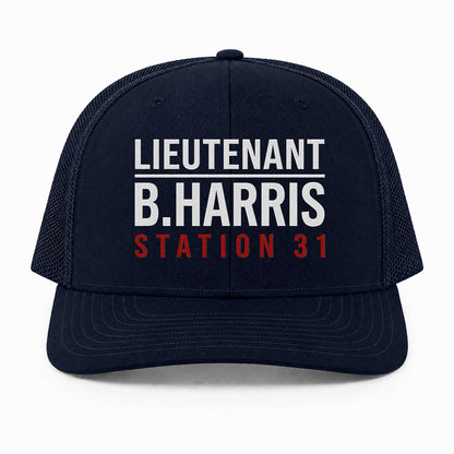 Custom Rank & Name Richardson 112 Trucker Cap - Embroidered