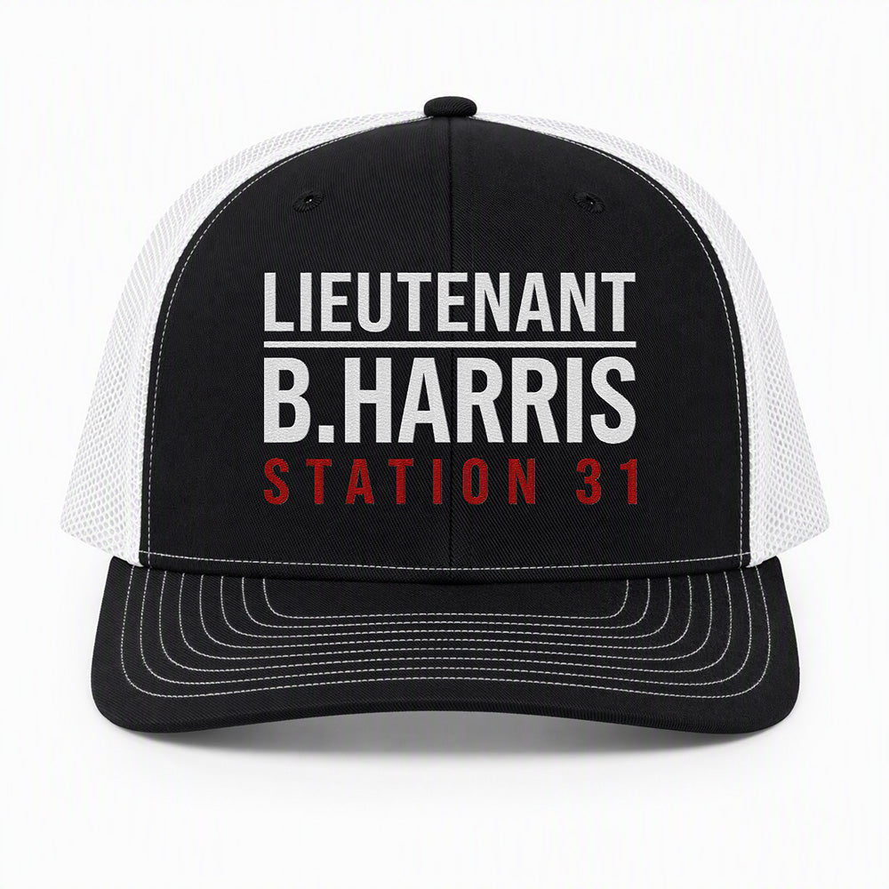 Custom Rank & Name Richardson 112 Trucker Cap - Embroidered