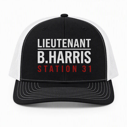 Custom Rank & Name Richardson 112 Trucker Cap - Embroidered