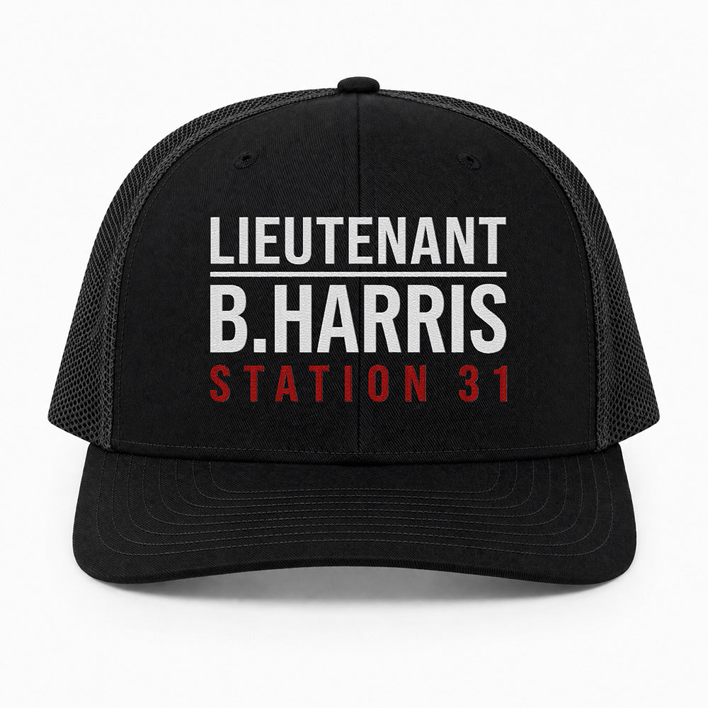 Custom Rank & Name Richardson 112 Trucker Cap - Embroidered