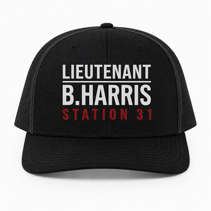 Custom Rank & Name Richardson 112 Trucker Cap - Embroidered