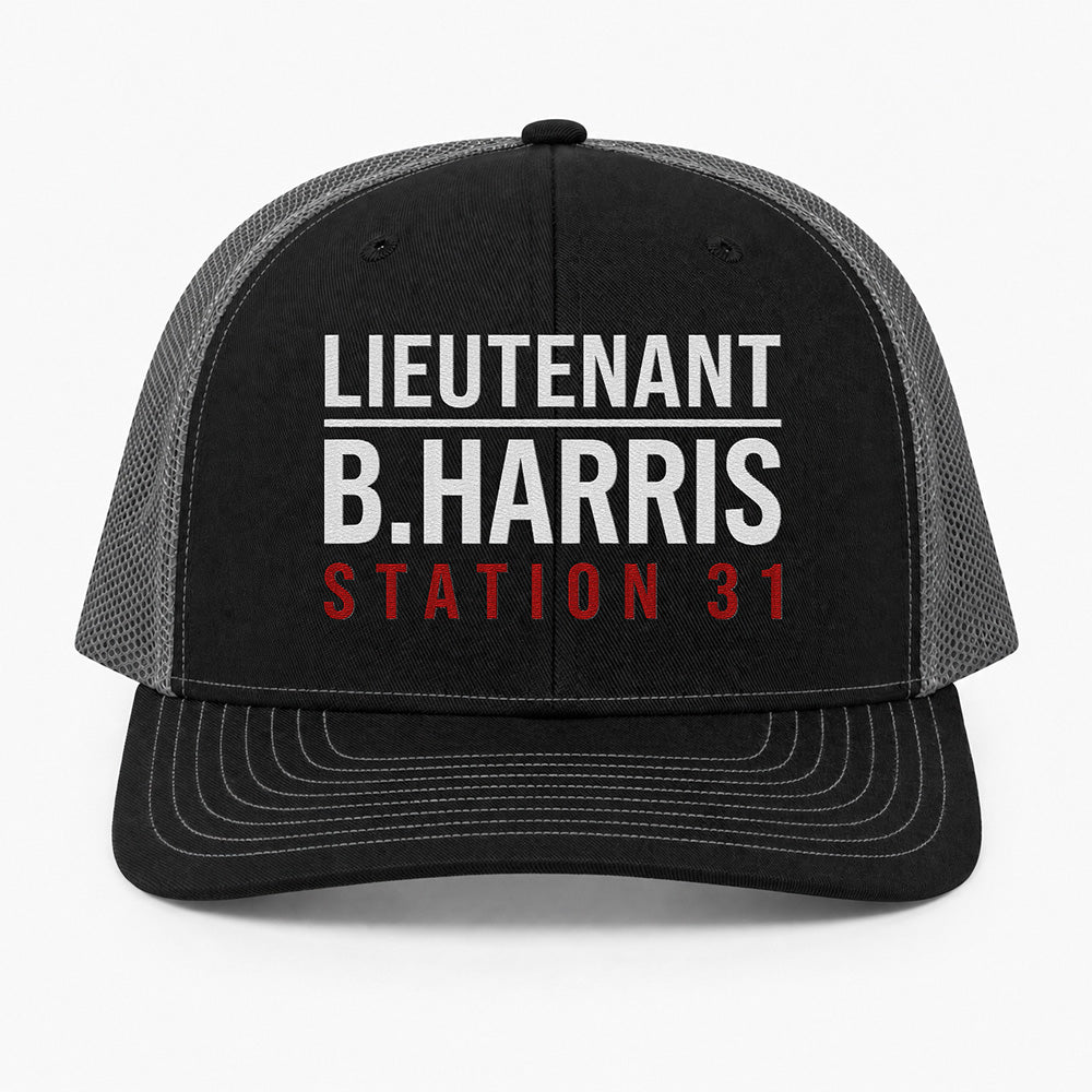 Custom Rank & Name Richardson 112 Trucker Cap - Embroidered