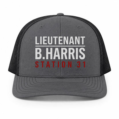 Custom Rank & Name Richardson 112 Trucker Cap - Embroidered
