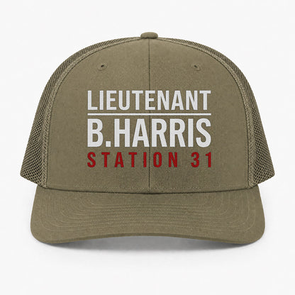 Custom Rank & Name Richardson 112 Trucker Cap - Embroidered