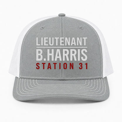 Custom Rank & Name Richardson 112 Trucker Cap - Embroidered