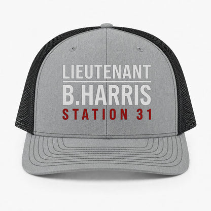 Custom Rank & Name Richardson 112 Trucker Cap - Embroidered
